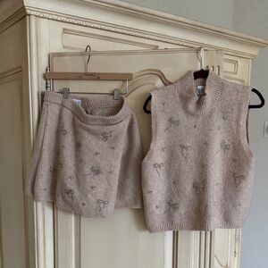 Zara Kids Beige Knit Matching Set